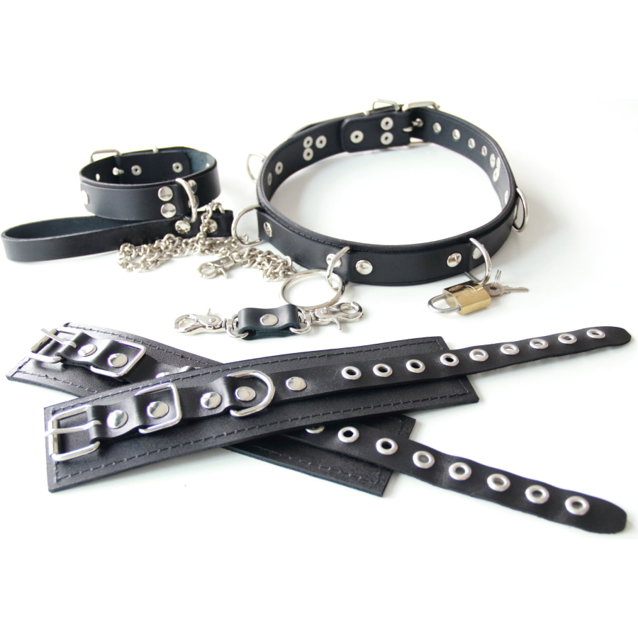 Deri bondage seti