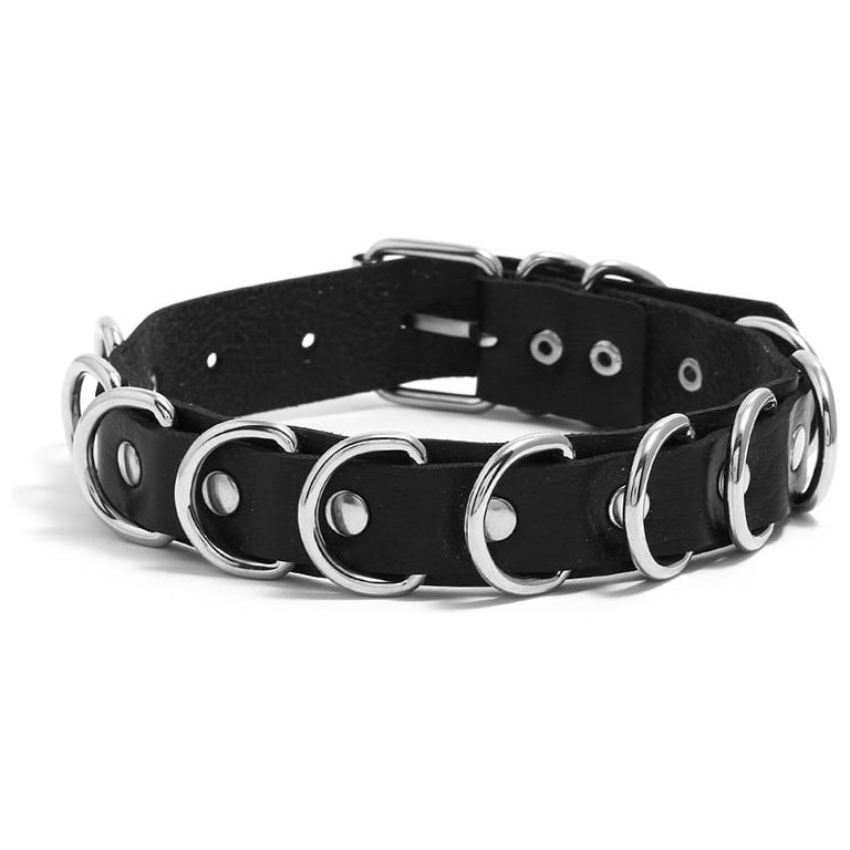 D Halkalı Fetiş Choker