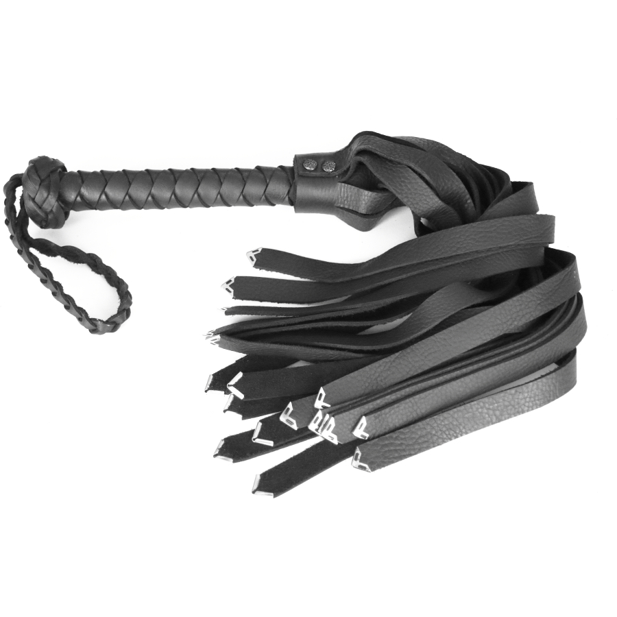 Flogger (metal uçlu hakiki deri)