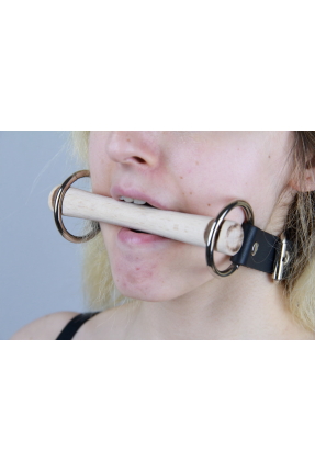 Ahşap Bit Gag + Choking Collar