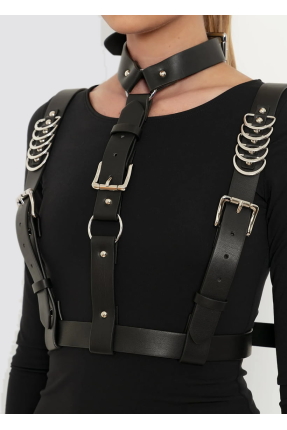 Gerçek Deri Harness "Amour"