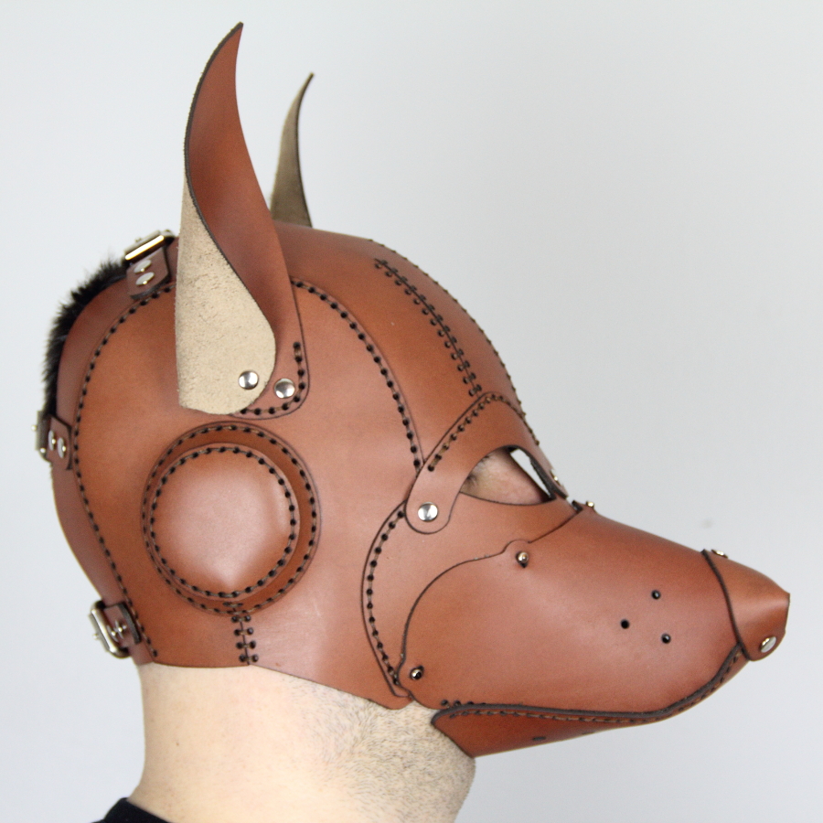 Köpek maskesi, puppy play dog mask