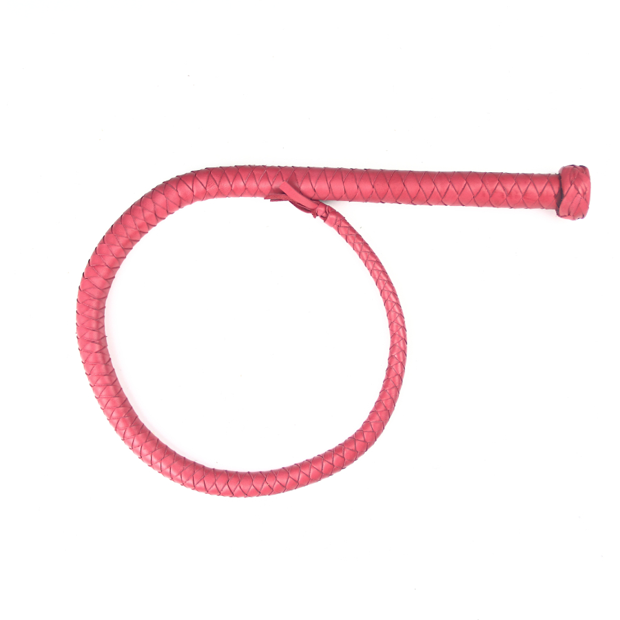 Rose deri kırbaç (100 cm)
