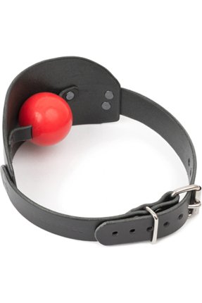 Hakiki Deri BDSM Panel Ağız Tıkacı