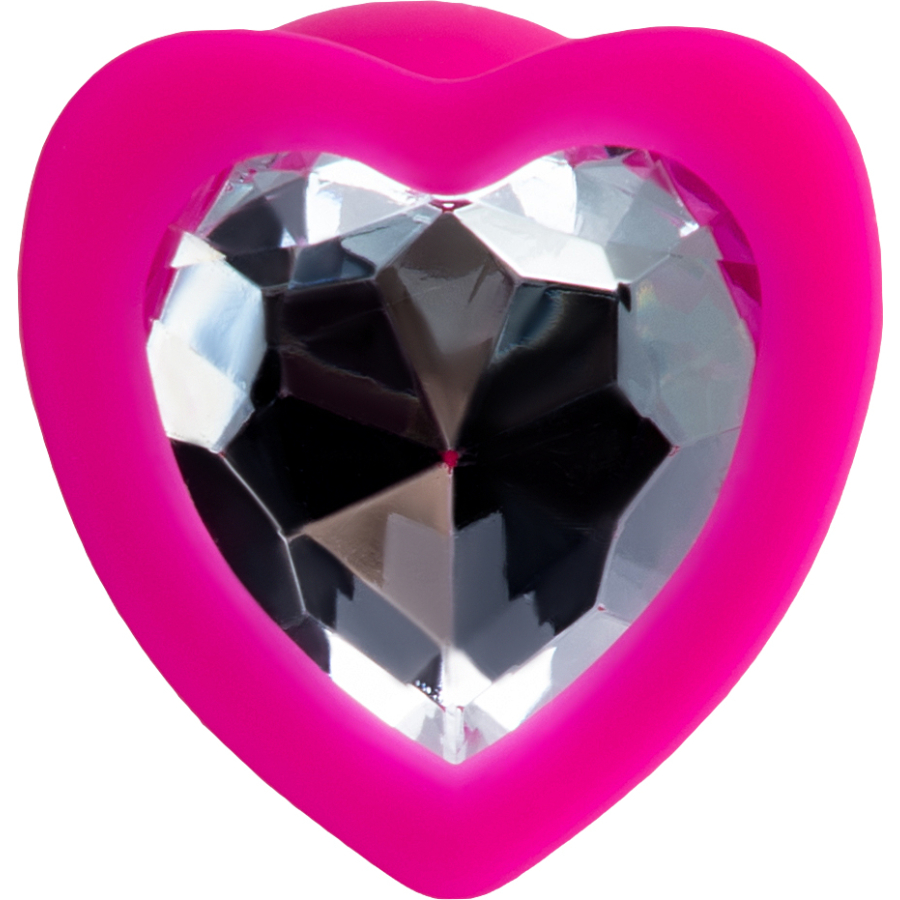 ToDo by Toyfa Diamond Heart Anal Plug, silikon, pembe, 7 cm, Ø 2 cm, 18 g