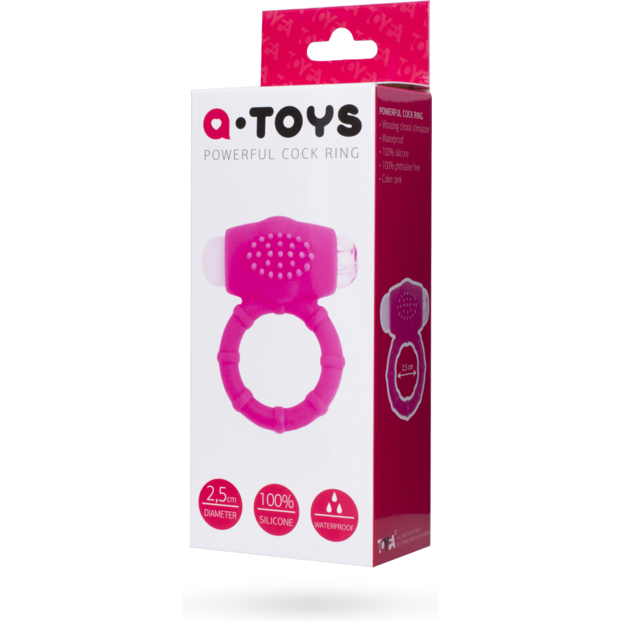 A-Toys by TOYFA Nevy Penis  Halkası, silikon, pembe, Ø 2,5 cm