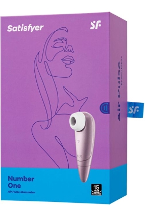 Satisfyer Number One Vakum Dalgası Klitoral Vibratör, ABS plastik, pembe, 14 cm
