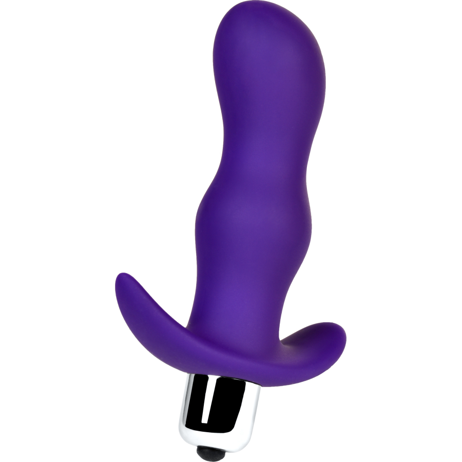 A-Toys by TOYFA Vibro Anal Plug, boyut S, silikon, mor, 11,2 cm