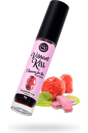 SECRET PLAY Lip Gloss Vibrant Kiss' Çilekli Sakız Aromalı Dudak Parlatıcı