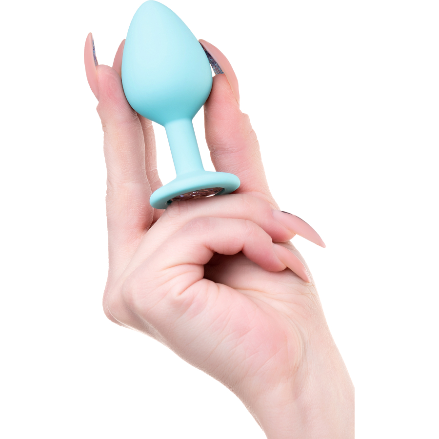 ToDo by Toyfa Brilliant Anal Plug, silikon, mavi, 8 cm, Ø 3 cm, 50 g