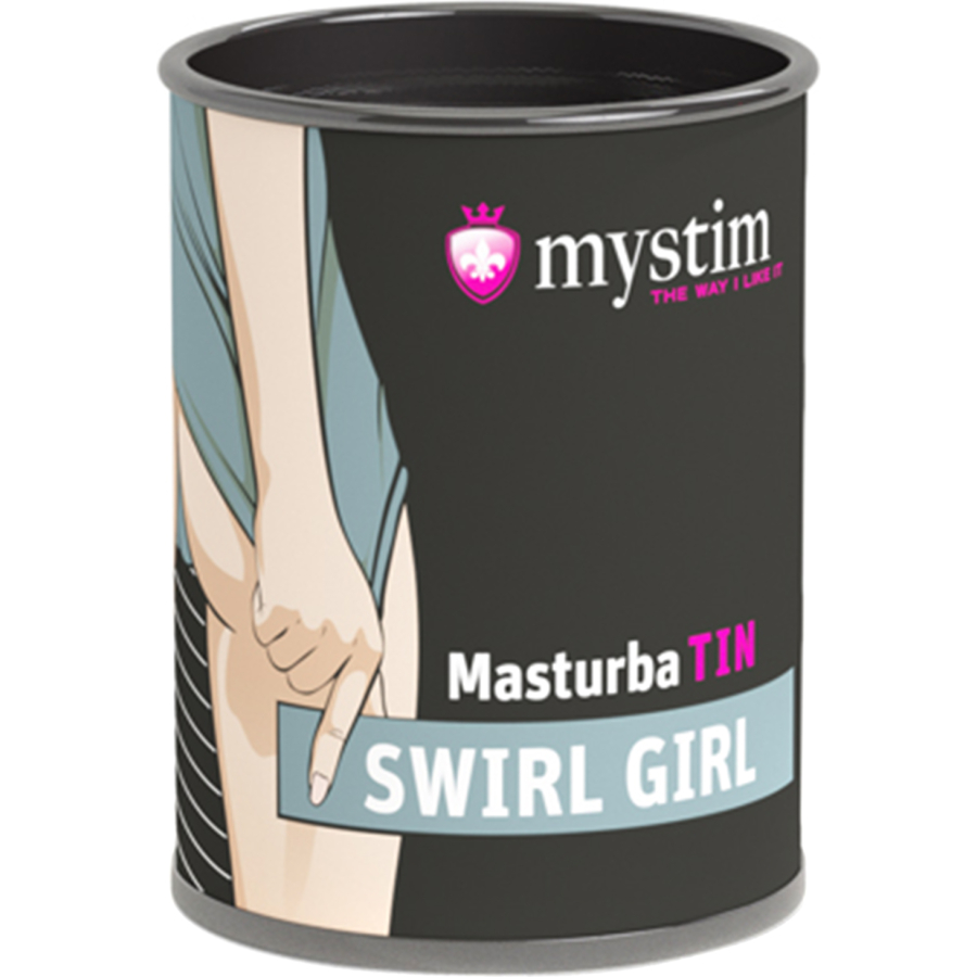 Mystim Masturbatin Swirl Gir Masturbatör, TPE, beyaz, 4,5 cm