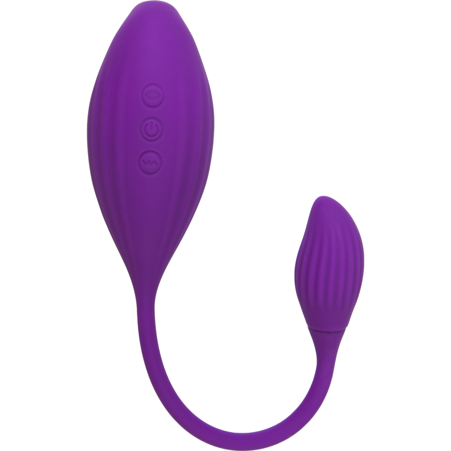 JOS Ginny Vakum Klitoral Vibrator, Silikon, Mor, 31 cm