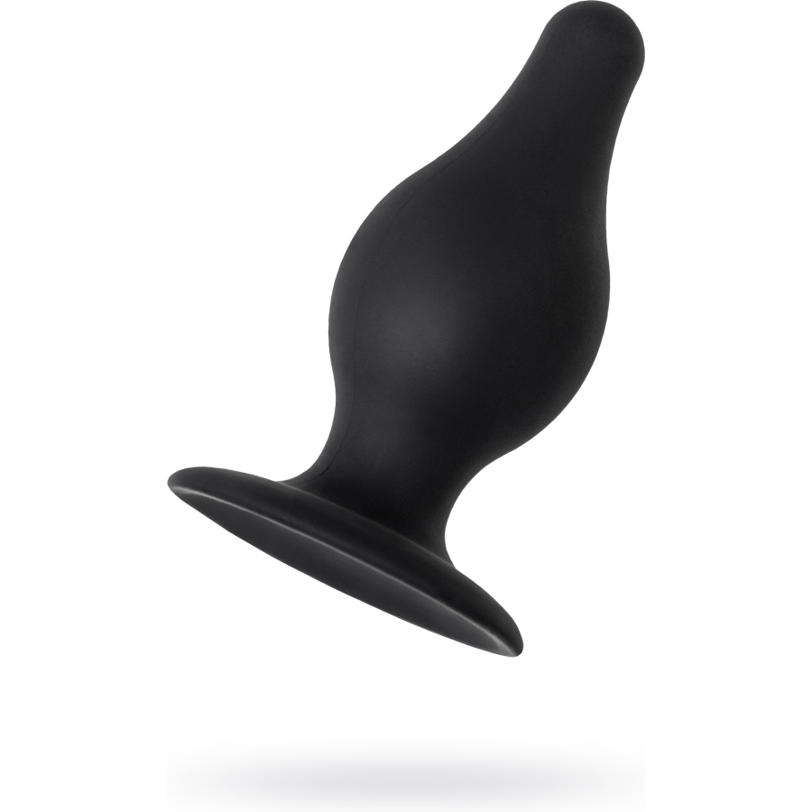 Erotist Spade Anal Plug, M , Silekspan, siyah, 10 cm