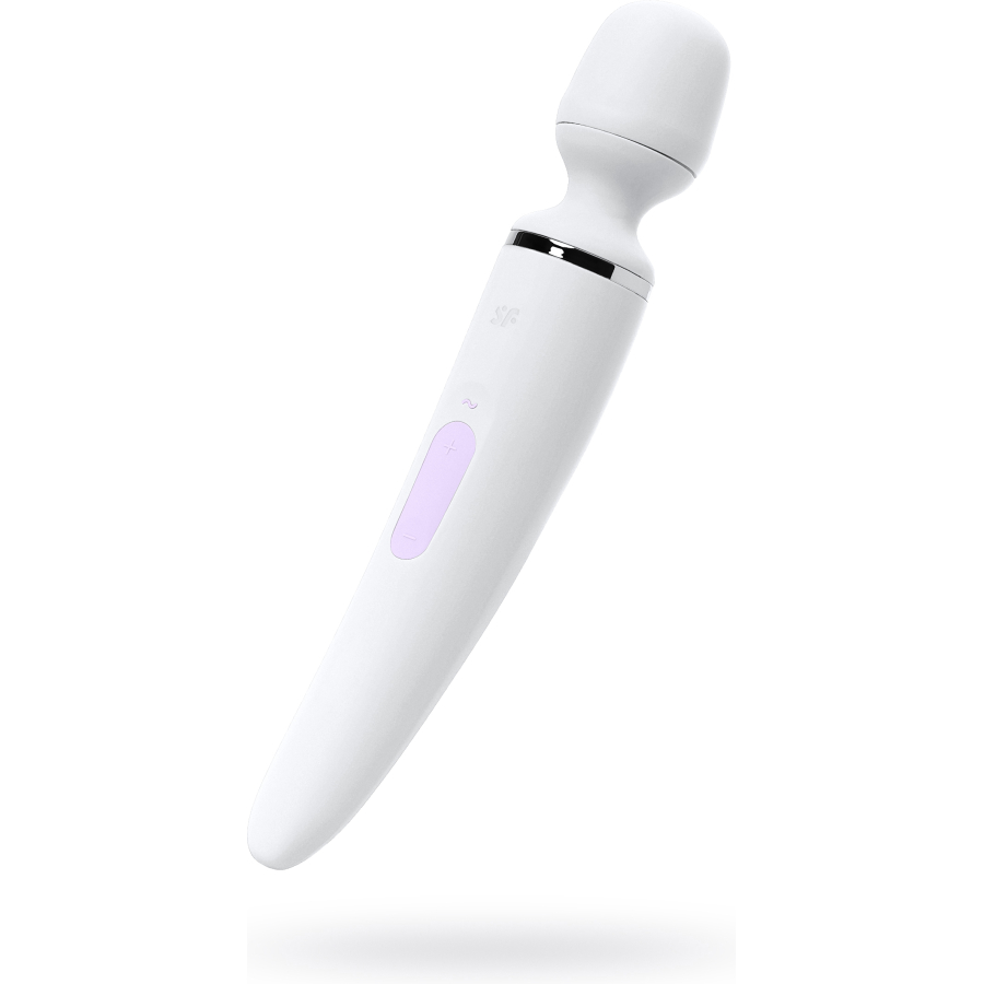 Satisfyer Wand-er Woman Vibratör, ABS plastik, beyaz, 34 cm