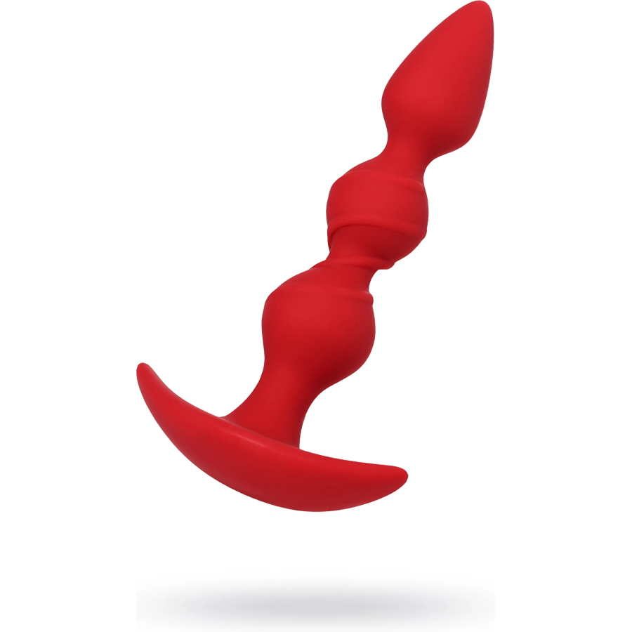 Trio anal plug, 16 cm trio üç bilyeli bir burç ve üzerlerinde ek bir rahatlama, yoğun stimülasyonu garanti eder. Eşiniz çift penetrasyon sırasında oyuncağın her bükülmesini hissedecektir. İlk topun sivri ucu rahat penetrasyon sağlar.