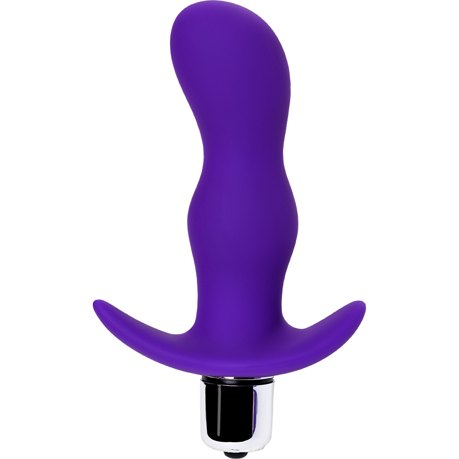 A-Toys by TOYFA Vibro Anal Plug, boyut S, silikon, mor, 11,2 cm