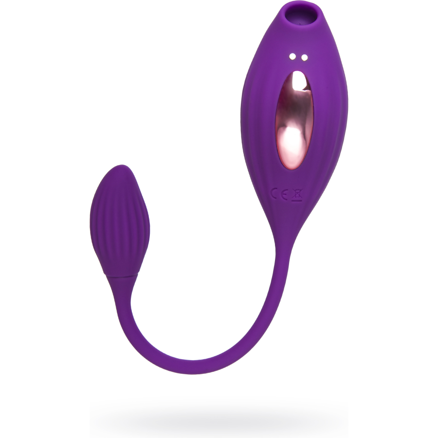 JOS Ginny Vakum Klitoral Vibrator, Silikon, Mor, 31 cm