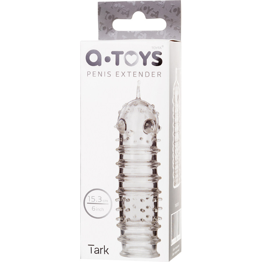 A-Toys by TOYFA Tark Penis Klıfı, TPR, Şeffaf, 15,3 cm