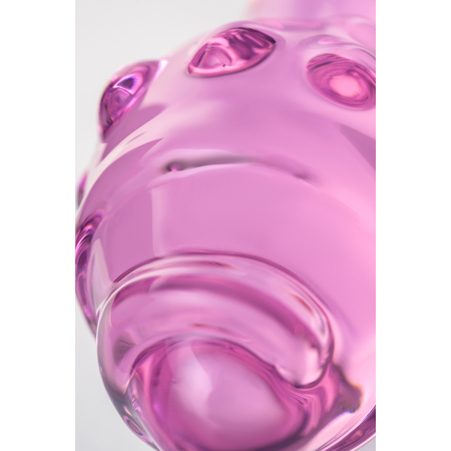 Sexus Glass Çift Taraflı Cam Dildo, pembe, 17 cm