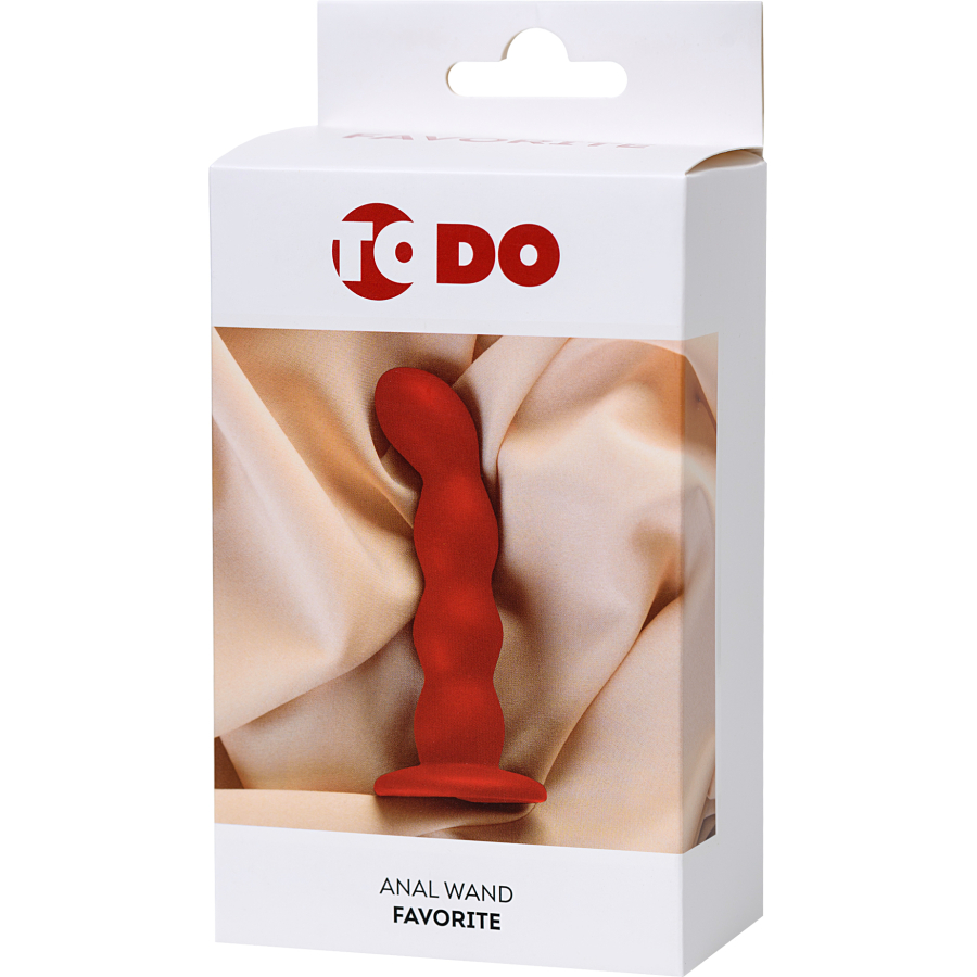 ToDo by Toyfa Favorite Anal Plug, Silikon, Kırmızı, 13 cm, Ø 2,8 cm