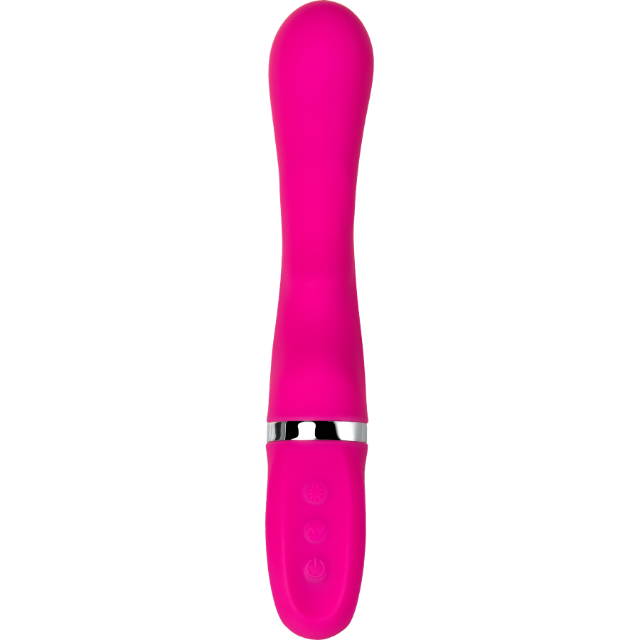 JOS PİLO Vibratör, WOW Modlu, Silikon, Pembe, 20 cm