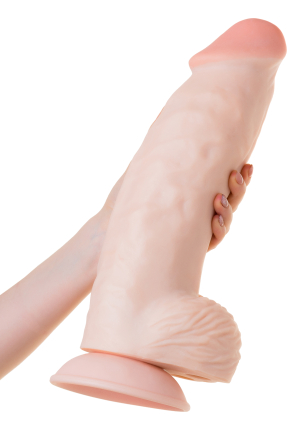 LoveToy Realistic Giant Dildo, TPE, Skin, 26 cm, Ø 7.5 cm