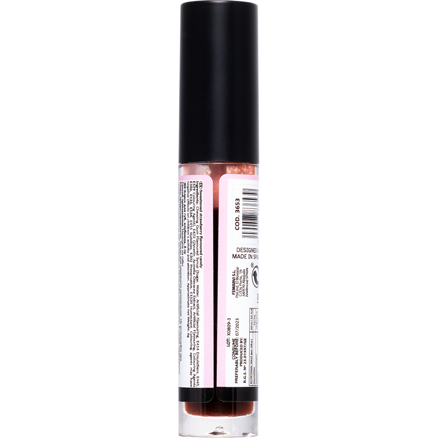 SECRET PLAY Lip Gloss Vibrant Kiss’ Çilekli Sakız Aromalı Dudak Parlatıcı, 6 gr