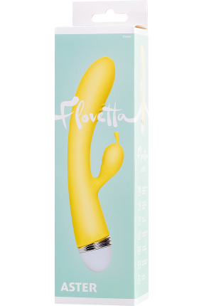 Flovetta by Toyfa Aster Klitoral Uyarıcı Vibratör, Silikon, Sarı, 22 cm