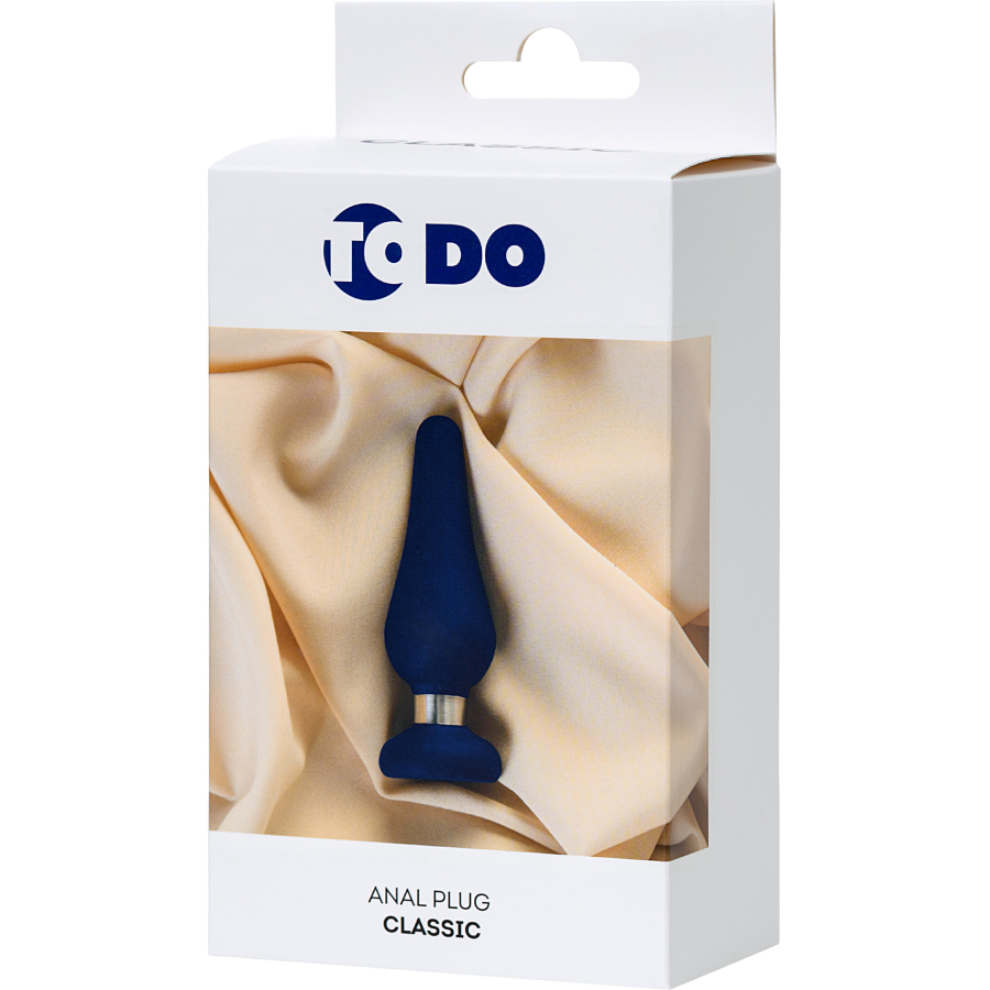 ToDo by Toyfa Slassic anal kılıf, Boyut M, silikon, mavi, 11,5 cm, Ø 3,7 cm