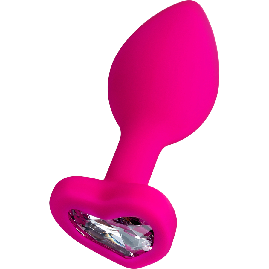 ToDo by Toyfa Diamond Heart Anal Plug, silikon, pembe, 7 cm, Ø 2 cm, 18 g