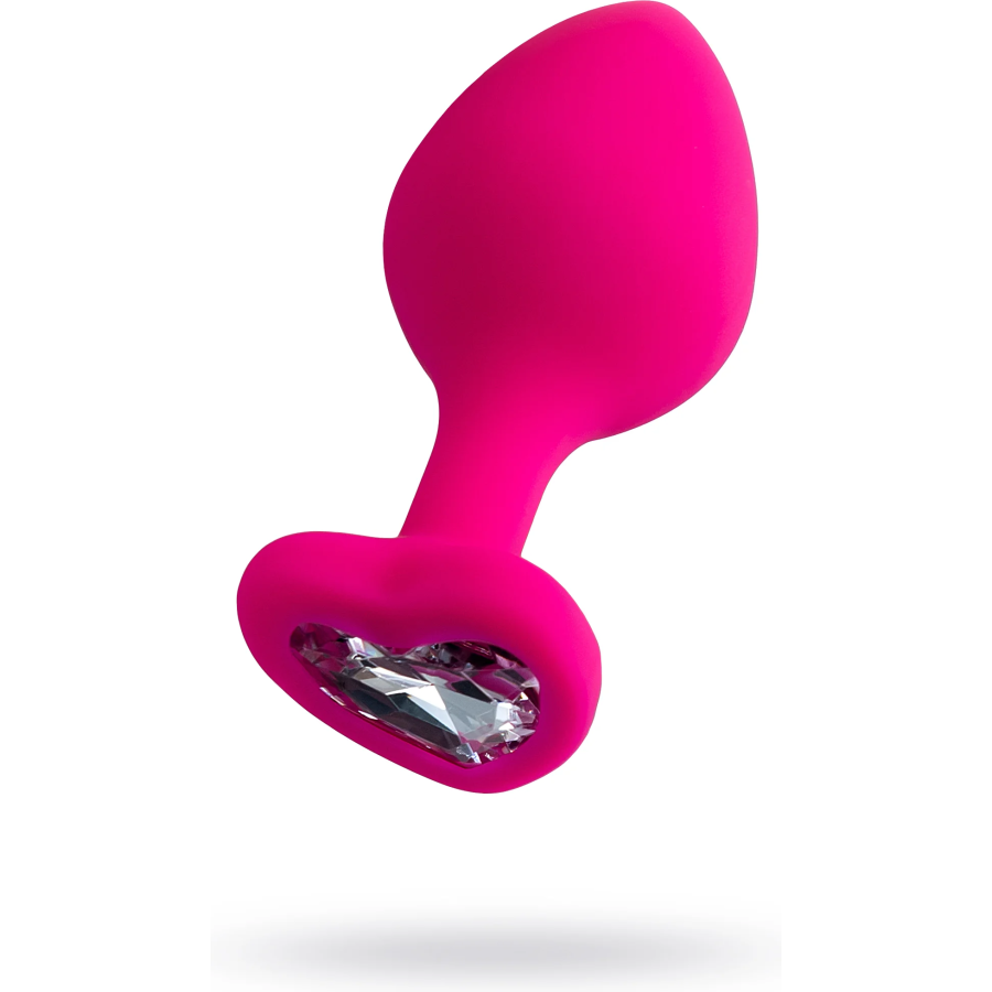 Diamond heart anal plug, 8 cm