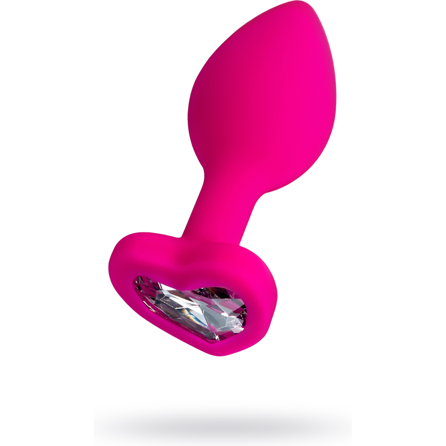 ToDo by Toyfa Diamond Heart Anal Plug, silikon, pembe, 7 cm, Ø 2 cm, 18 g