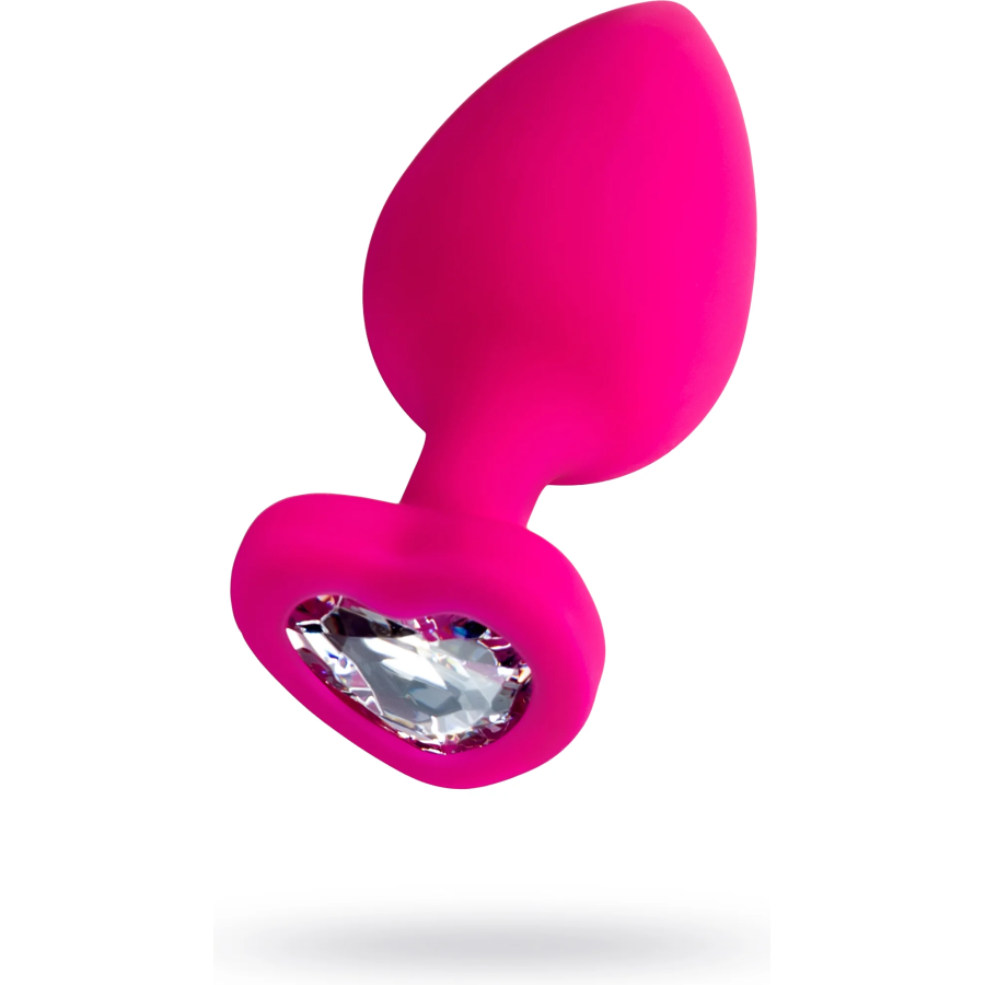 Todo by toyfa diamond heart anal plug, silikon, pembe, 9,5 cm, ø 4 cm