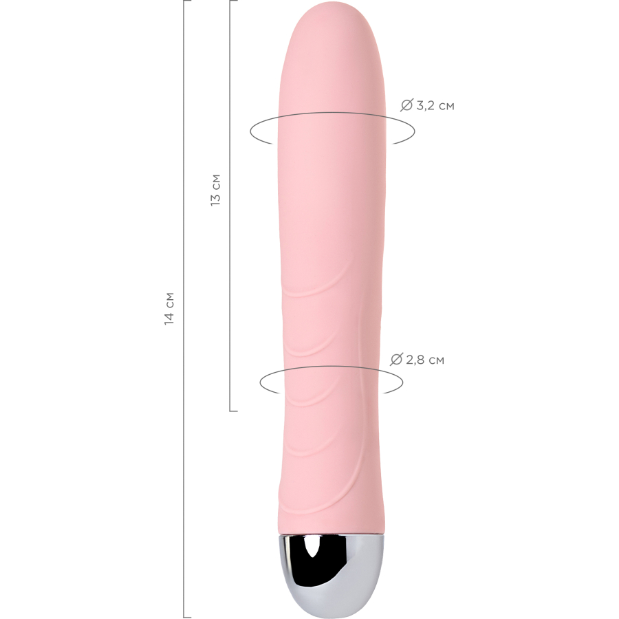 PHYSİCS FAHRENHEİT Titreşimli Toplu Isıtmalı Vibratör, silikon, pembe, 19 cm