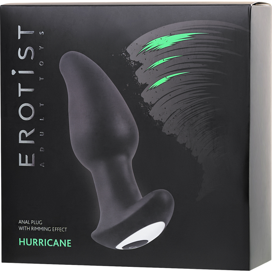 Erotist Hurricane  Anal Plug, Silikon, siyah, 14 cm