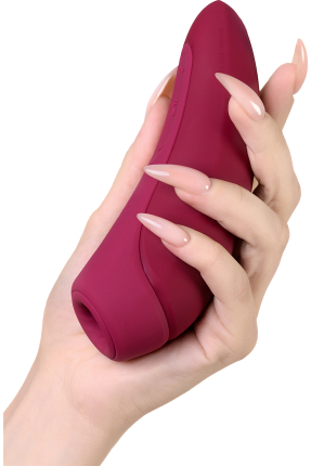 Satisfyer Curvy 1 Connect App Vakum Dalgası Klitoris Vibratörü, silikon, kırmızı, 14,3 cm