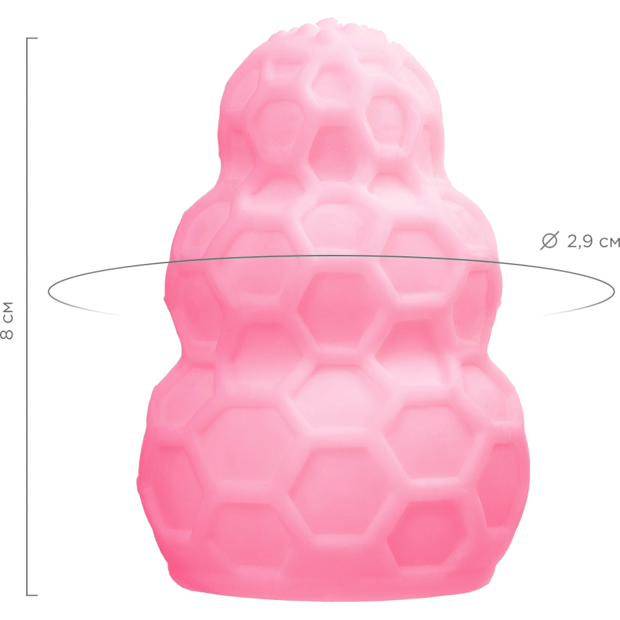 A-Toys by TOYFA Masturbator Flaff, TPE, pembe, 8cm, Ø 2,9 cm