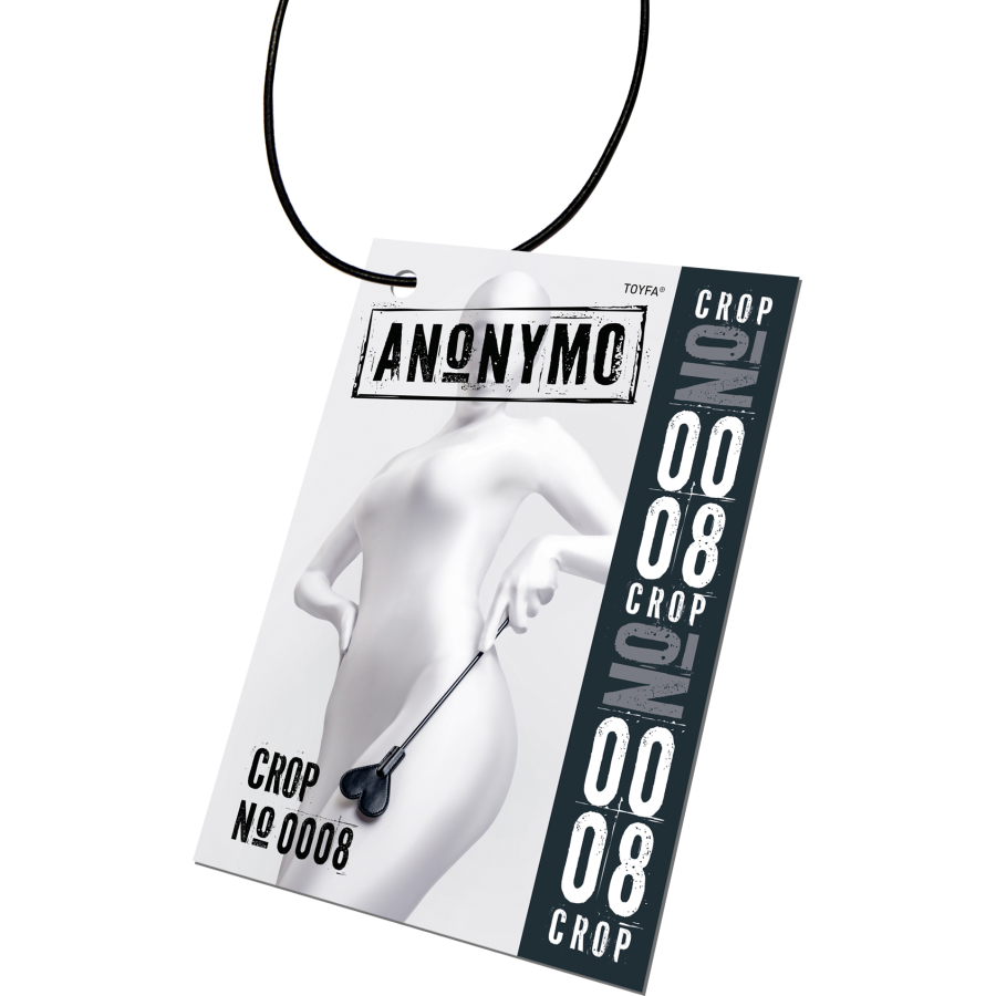 Anonymo BDSM Kırbaç #0008 , PU deri, siyah, 35 cm