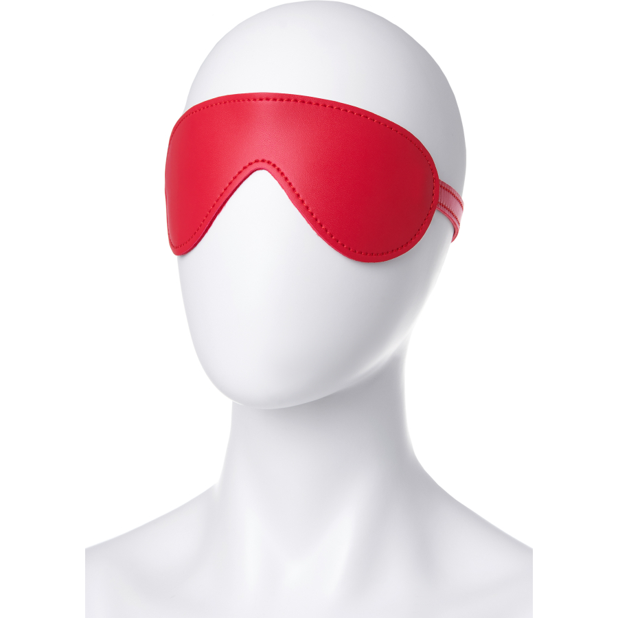 Anonymo BDSM Maske, PU deri, kırmızı, 65 cm