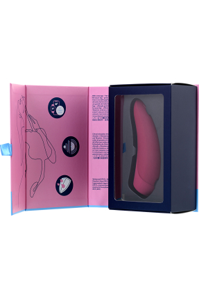 Satisfyer Curvy 1 Connect App Vakum Dalgası Klitoris Vibratörü, silikon, kırmızı, 14,3 cm