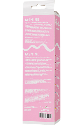 Flovetta by Toyfa Vakum stimülasyonlu vibratör Jasmine, silikon, beyaz, 23 cm