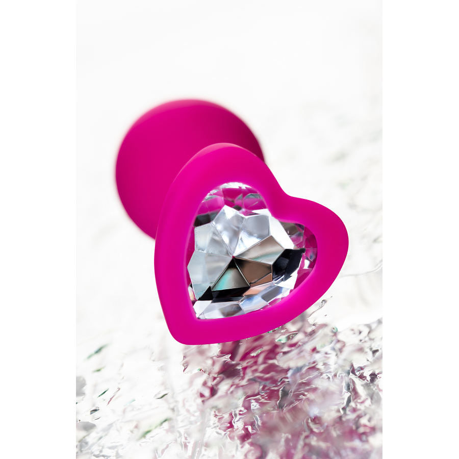 ToDo by Toyfa Diamond Heart Anal Plug, silikon, pembe, 7 cm, Ø 2 cm, 18 g