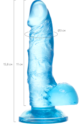 INDY Jel Dildo, 15,8 cm