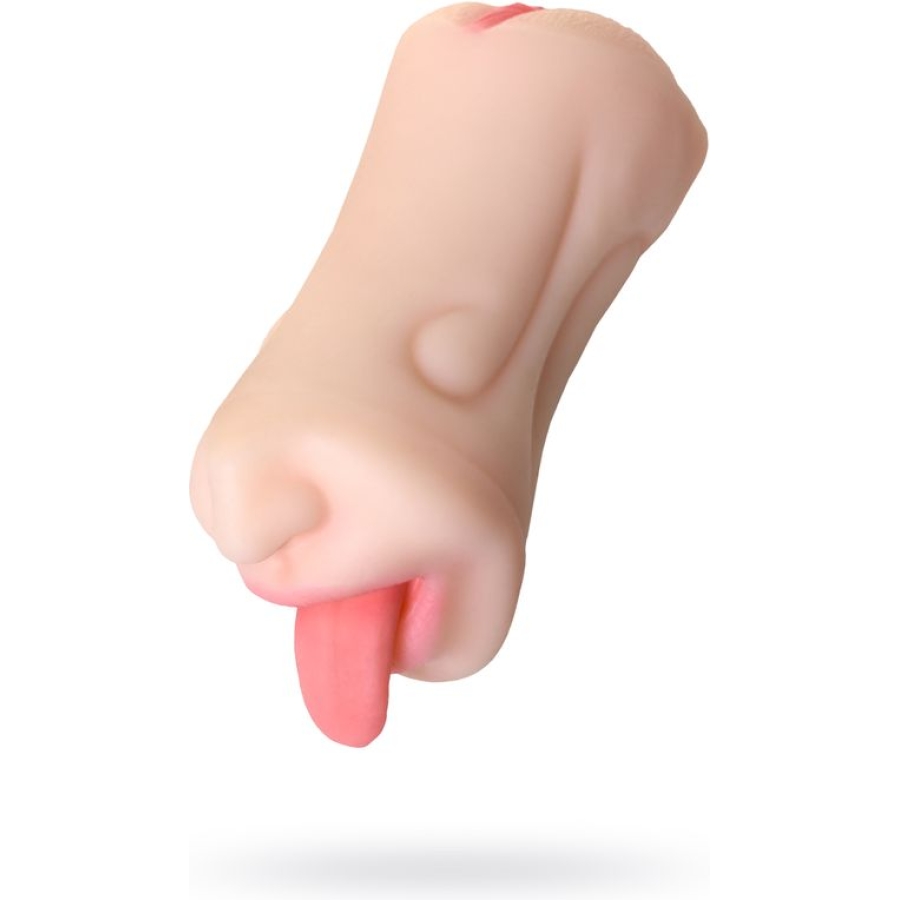 Juicy pussy masturbator fruity tongue, 19 cm