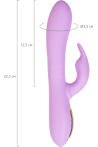 JOS Jammy Silikon Mor 22.5 cm Dönen Klitoral Stimülatörü Titreşimli Silindir