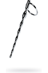 Taban halkalı toyfa metal üretral plug-pigtail
