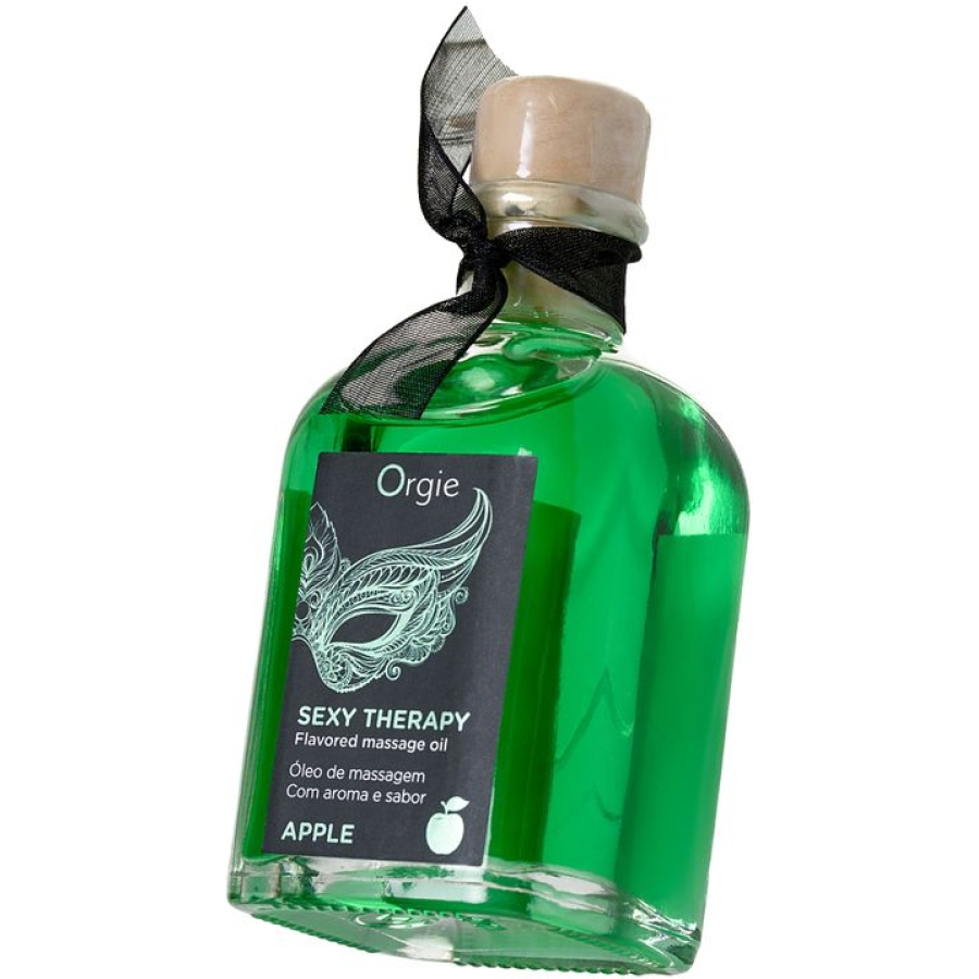 Orgie lips tatlı oyun seti (öpüşme masaj yağı), elma, 100 ml