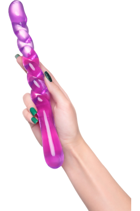 Çift taraflı Jel Dildo Tanza 27,5 cm