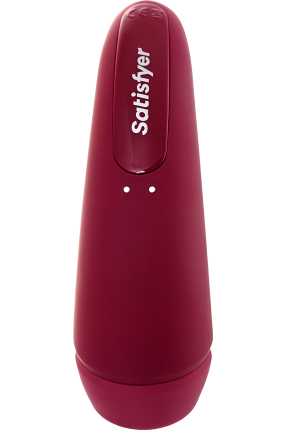 Satisfyer Curvy 1 Connect App Vakum Dalgası Klitoris Vibratörü, silikon, kırmızı, 14,3 cm
