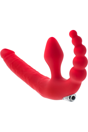 Vibratörlü Strapon 35 cm